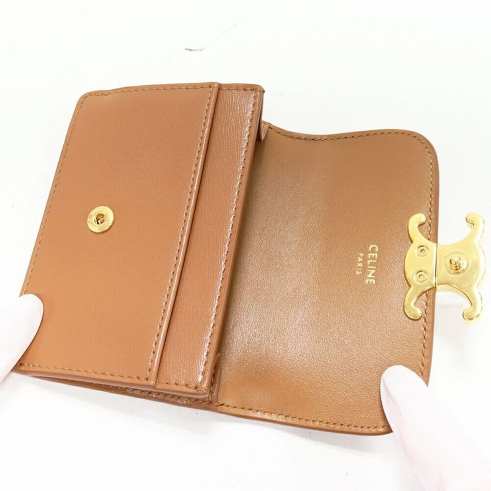 Celine Triomphe Shiny Calfskin Card Case - Picture 3 of 5